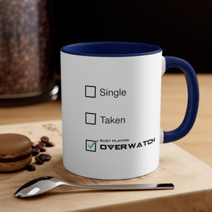 Overwatch Single Taken Coffee Mug, 11oz Gift For Him Gift For Her Christmas Birthday Valentine Gift