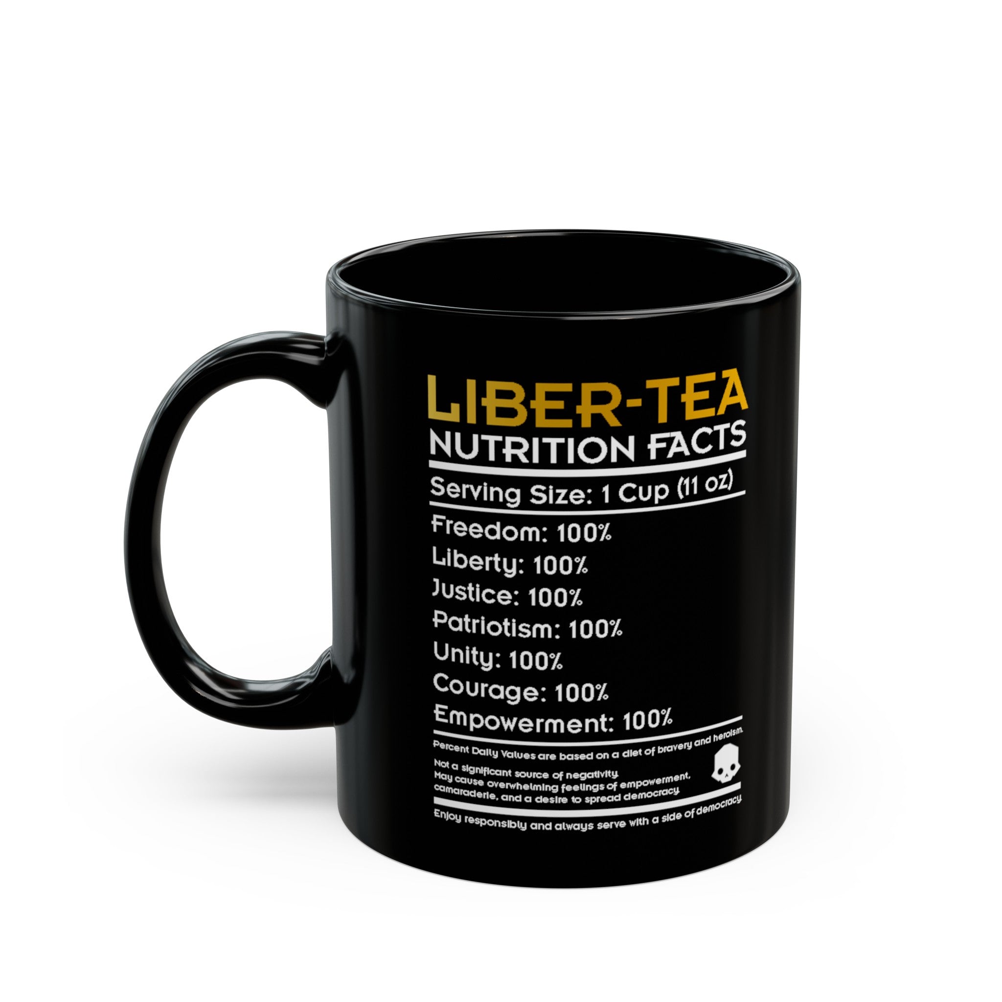 HOW BOUT A NICE CUP OF LIBER-TEA Black Mug (11oz, 15oz) Helldivers 2 Gift For Him Gift For Her Birthday Christmas Liberty Libertea Valentine