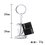 Load image into Gallery viewer, DN style Double Charm Keychain
