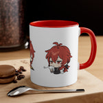 Load image into Gallery viewer, Diluc Genshin Impact Accent Coffee Mug, 11oz Cups Mugs Cup Gift For Gamer Gifts Game Anime Fanart Fan Birthday Valentine&#39;s Christmas
