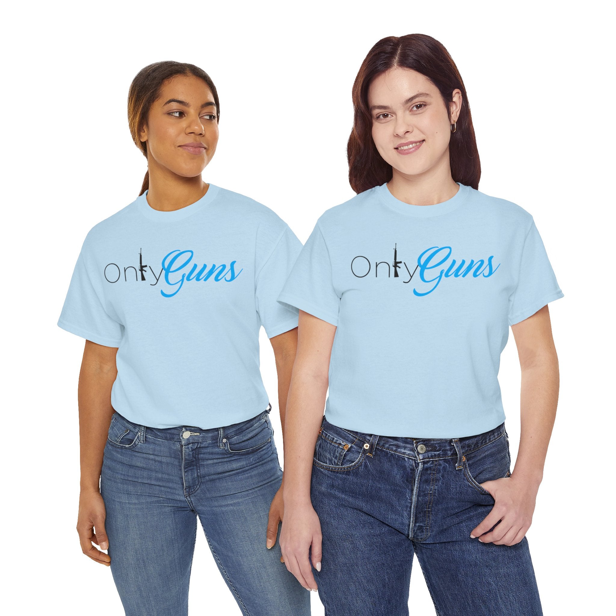 Onlyguns V2 Onlyfans Inspired Funny Unisex Heavy Cotton Tee