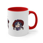 Load image into Gallery viewer, Mona Genshin Impact Accent Coffee Mug, 11oz Cups Mugs Cup Gift For Gamer Gifts Game Anime Fanart Fan Birthday Valentine&#39;s Christmas
