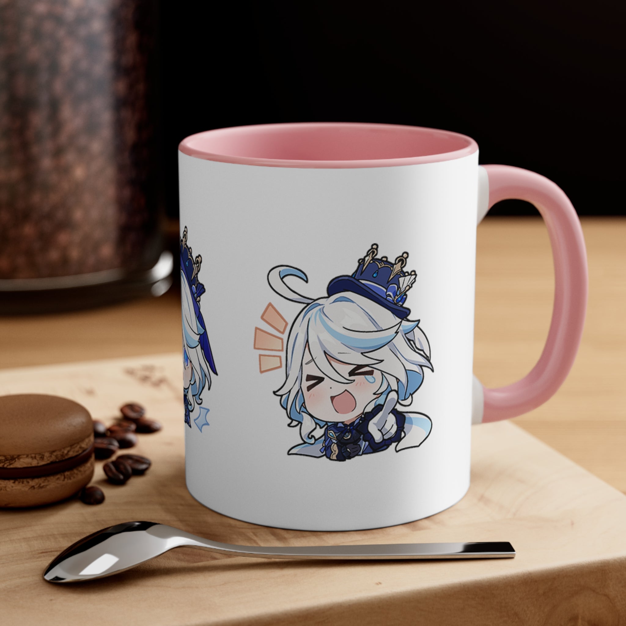 Furina Genshin Impact Accent Coffee Mug, 11oz Cups Mugs Cup Gift For Gamer Gifts Game Anime Fanart Fan Birthday Valentine's Christmas