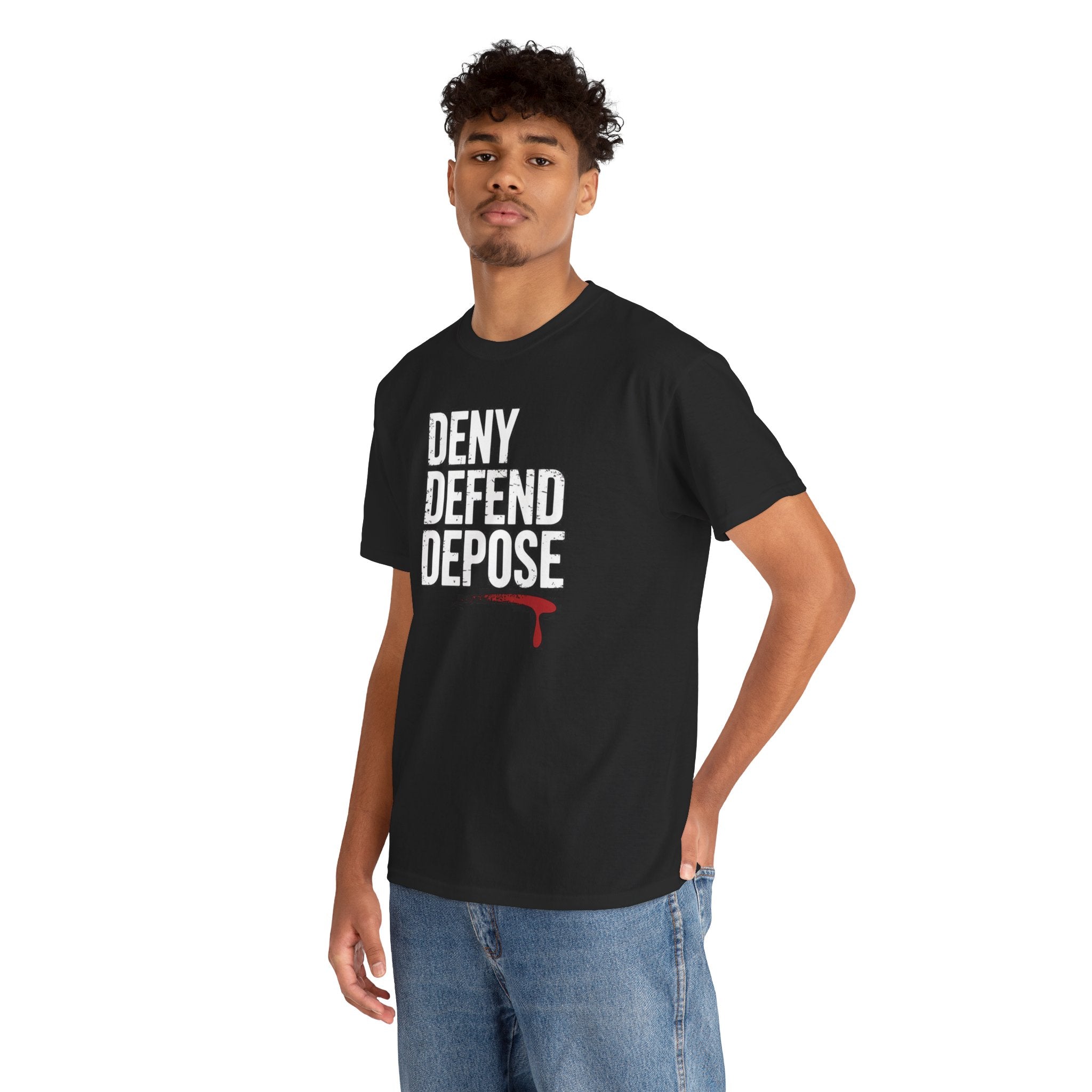 DENY DEFEND DEPOSE | Unisex Heavy Cotton Tee