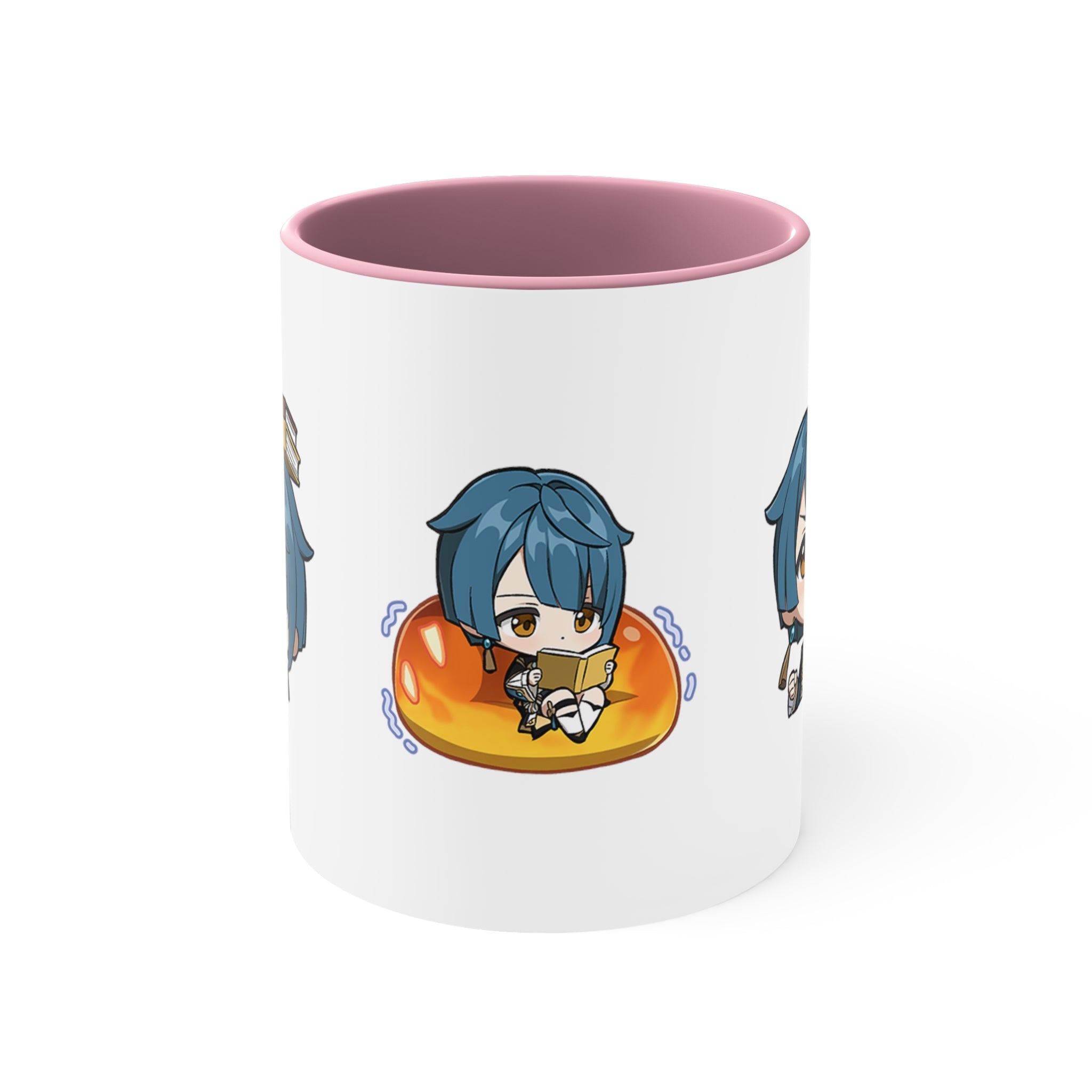 Xingqiu Genshin Impact Accent Coffee Mug, 11oz Cups Mugs Cup Gift For Gamer Gifts Game Anime Fanart Fan Birthday Valentine's Christmas
