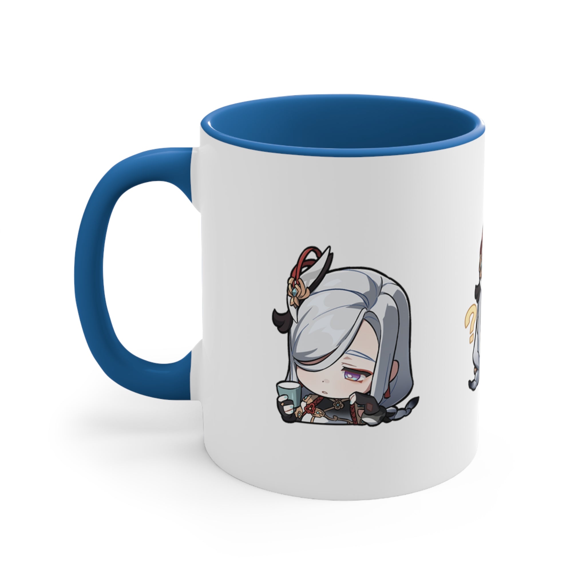 Shenhe Genshin Impact Accent Coffee Mug, 11oz Cups Mugs Cup Gift For Gamer Gifts Game Anime Fanart Fan Birthday Valentine's Christmas