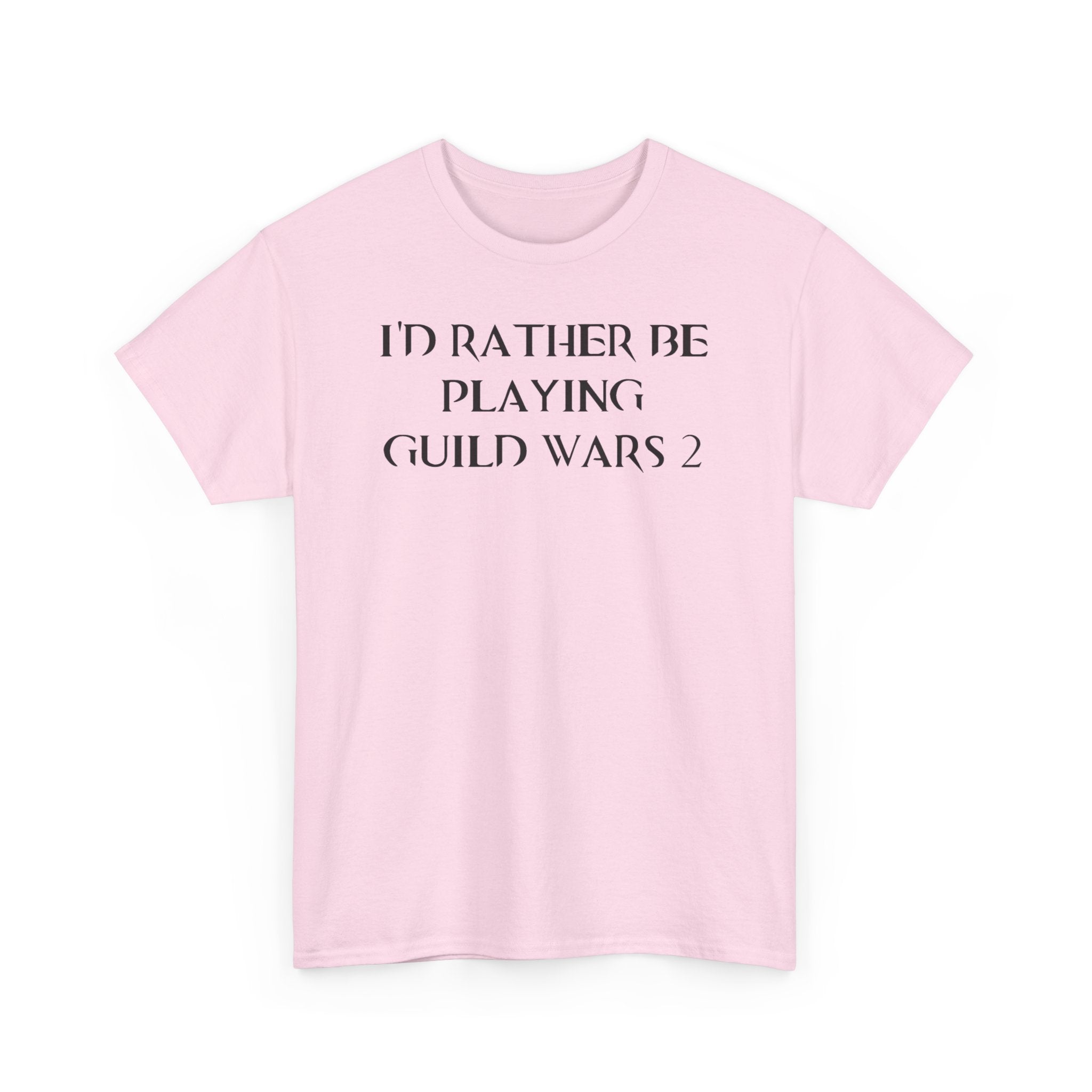 Guild Wars 2 I'd Rather Be Playing Unisex Heavy Cotton Tee Shirt Tshirt T-shirt Gamer Gift For Him Her Game Cup Cups Mugs Birthday Christmas Valentine's Anniversary Gifts