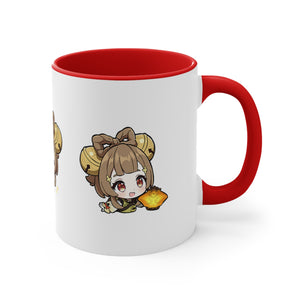 Yaoyao Genshin Impact Accent Coffee Mug, 11oz Cups Mugs Cup Gift For Gamer Gifts Game Anime Fanart Fan Birthday Valentine's Christmas