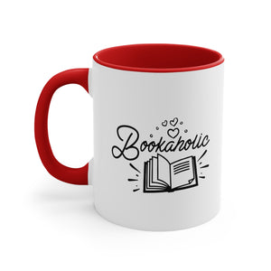 Bookaholic Funny Coffee Mug, 11oz Bookworm Book Worm Book Reader Joke Humour Humor Birthday Christmas Valentine's Gift Cup