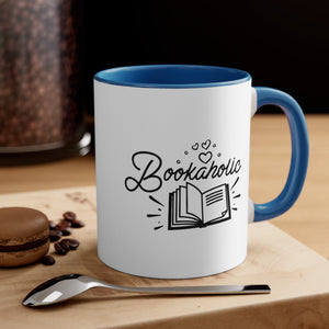 Bookaholic Funny Coffee Mug, 11oz Bookworm Book Worm Book Reader Joke Humour Humor Birthday Christmas Valentine's Gift Cup