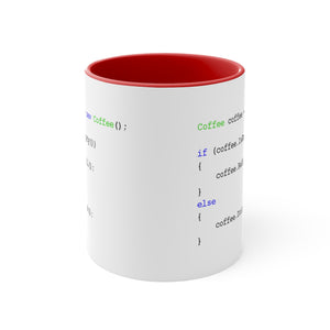 Coding Coffee Accent Coffee Mug, 11oz