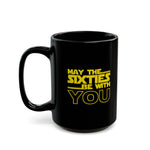 Load image into Gallery viewer, May the Sixties be with you Black Mug (11oz, 15oz)
