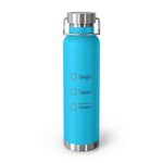Load image into Gallery viewer, 22oz Insulated Water Bottle — "Single / Taken / Playing Terraria" Stainless Vacuum Bottle
