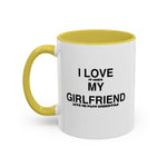 Load image into Gallery viewer, I Love My Girlfriend Coffee Mug — Romantic Black-Handle 11oz &amp; 15oz Gift
