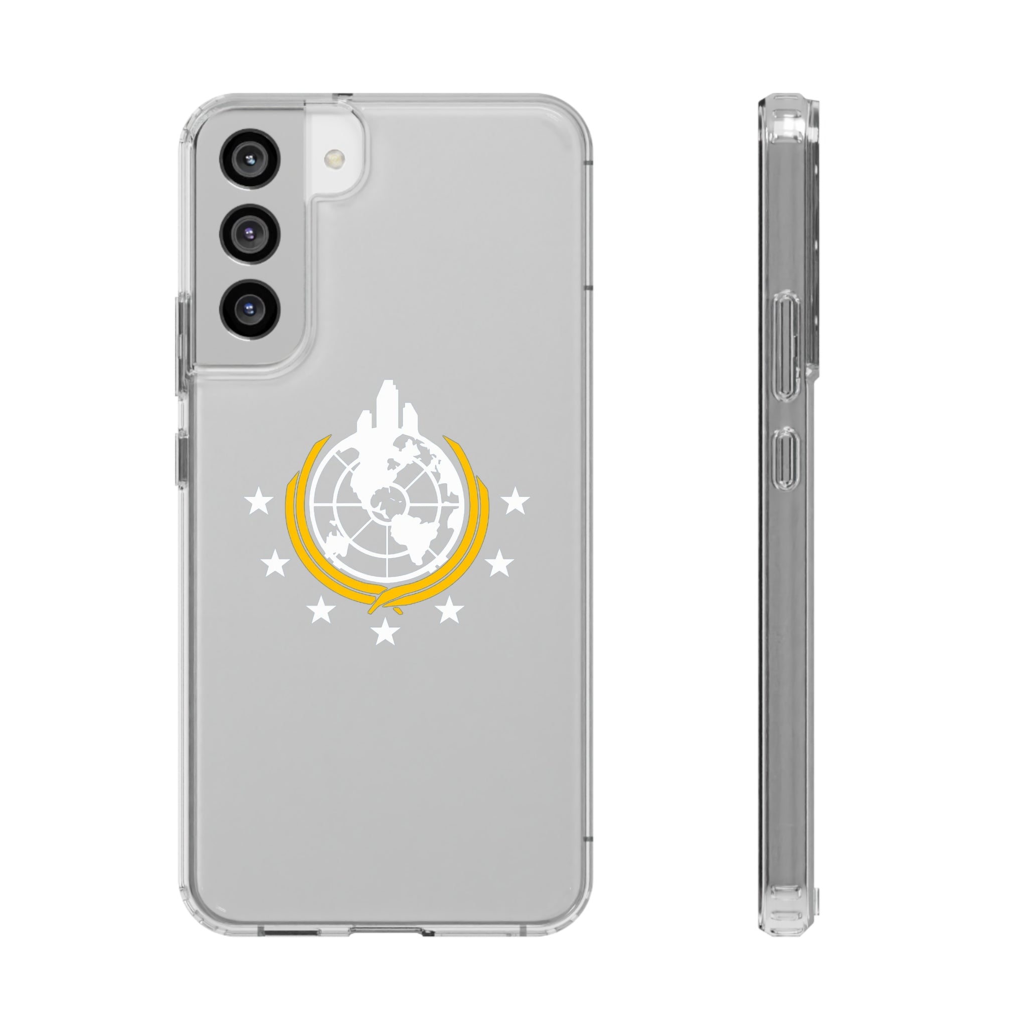 Helldivers 2 Superearth Phone Clear Cases Helldiver Funny Cute Cool Gift For Gamer Game Him Her Logo Birthday Gifts Mobile Case