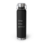 Load image into Gallery viewer, 22oz Insulated Water Bottle – "Single / Taken / Hollow Knight" Checkbox Design
