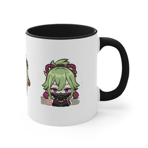 Kuki Genshin Impact Accent Coffee Mug, 11oz Cups Mugs Cup Gift For Gamer Gifts Game Anime Fanart Fan Birthday Valentine's Christmas