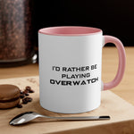 Load image into Gallery viewer, Overwatch I&#39;d Rather Be Playing Coffee Mug, 11oz Cups Mugs Cup Gamer Gift For Him Her Game Cup Cups Mugs Birthday Christmas Valentine&#39;s Anniversary Gifts
