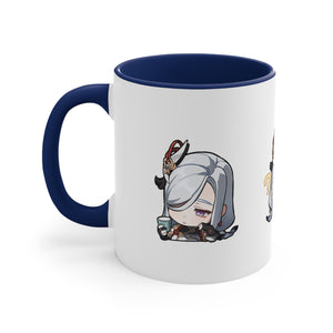 Shenhe Genshin Impact Accent Coffee Mug, 11oz Cups Mugs Cup Gift For Gamer Gifts Game Anime Fanart Fan Birthday Valentine's Christmas