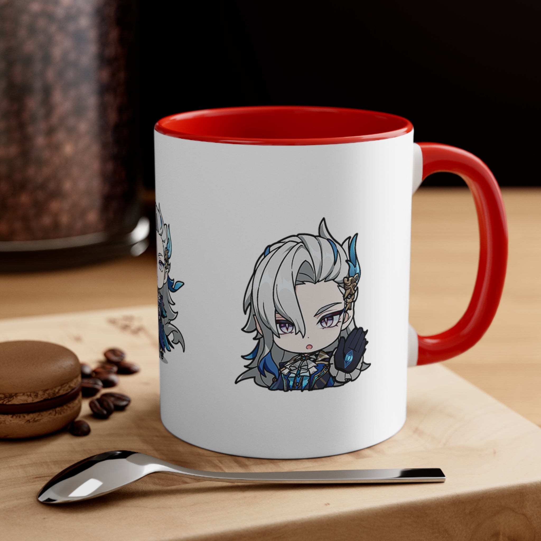 Neuvillette Genshin Impact Accent Coffee Mug, 11oz  Cups Mugs Cup Gift For Gamer Gifts Game Anime Fanart Fan Birthday Valentine's Christmas