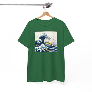 The Great Duck Off Kanagawa Wave T-shirt Unisex Heavy Cotton Tee Gift For Him Gift For Her Cute Japanese Couple Shirt Tshirt