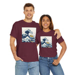 Load image into Gallery viewer, The Great Duck Off Kanagawa Wave T-shirt Unisex Heavy Cotton Tee Gift For Him Gift For Her Cute Japanese Couple Shirt Tshirt
