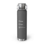 Load image into Gallery viewer, 22oz Insulated Water Bottle – "Single / Taken / Hollow Knight" Checkbox Design
