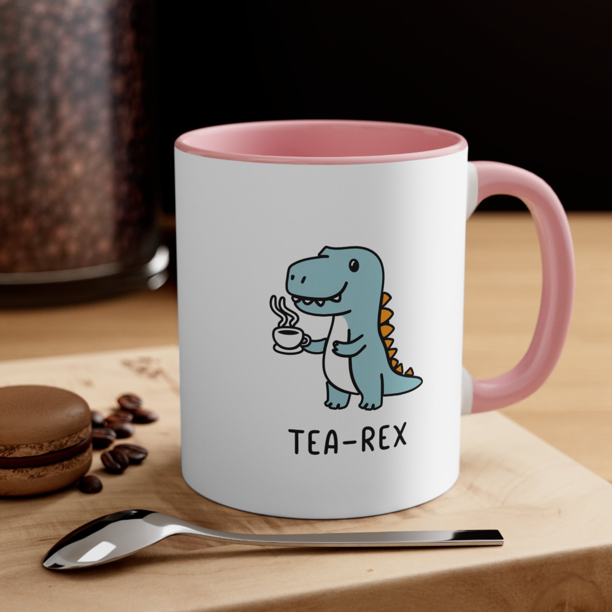 Tea-Rex Coffee Mug, 11oz Cute Mug Dinosaur Lover Funny Pun Chil Children Kids Cup Christmas Birthday Valentine's Gift