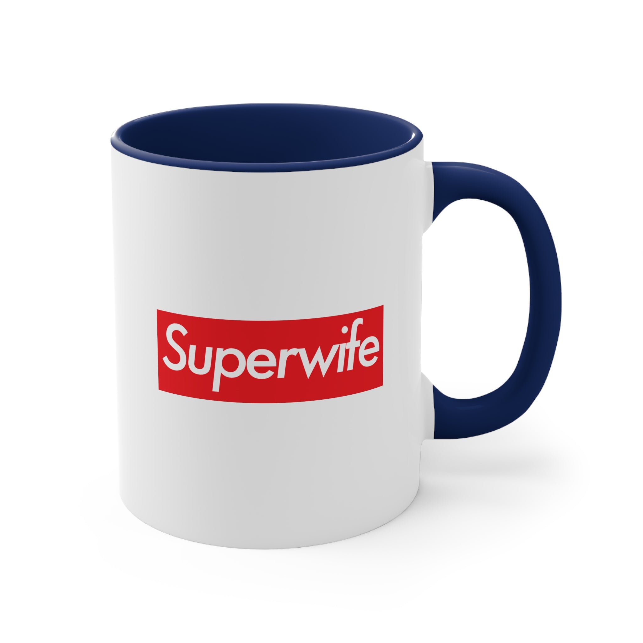 Superwife Accent Coffee Mug, 11oz super Inspired Funny Wife Lover Appreciation Gift For Partner Wedding Thank You Thankful Birthday Christmas