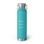 Load image into Gallery viewer, 22oz Insulated Water Bottle – "Single / Taken / Hollow Knight" Checkbox Design
