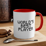 Load image into Gallery viewer, World&#39;s Best Player Accent Coffee Mug, 11oz
