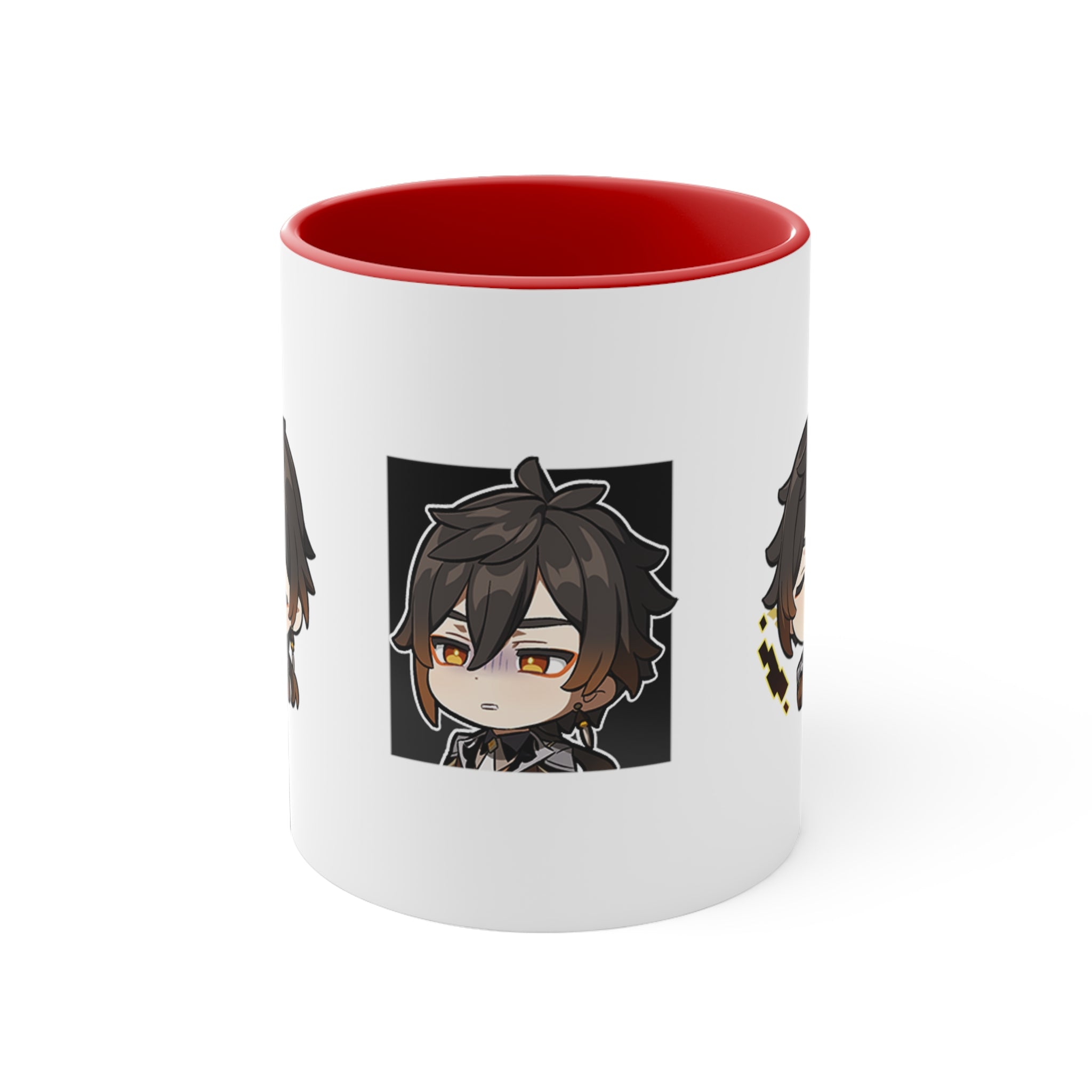 Zhong Li Genshin Impact Accent Coffee Mug, 11oz Cups Mugs Cup Gift For Gamer Gifts Game Anime Fanart Fan Birthday Valentine's Christmas