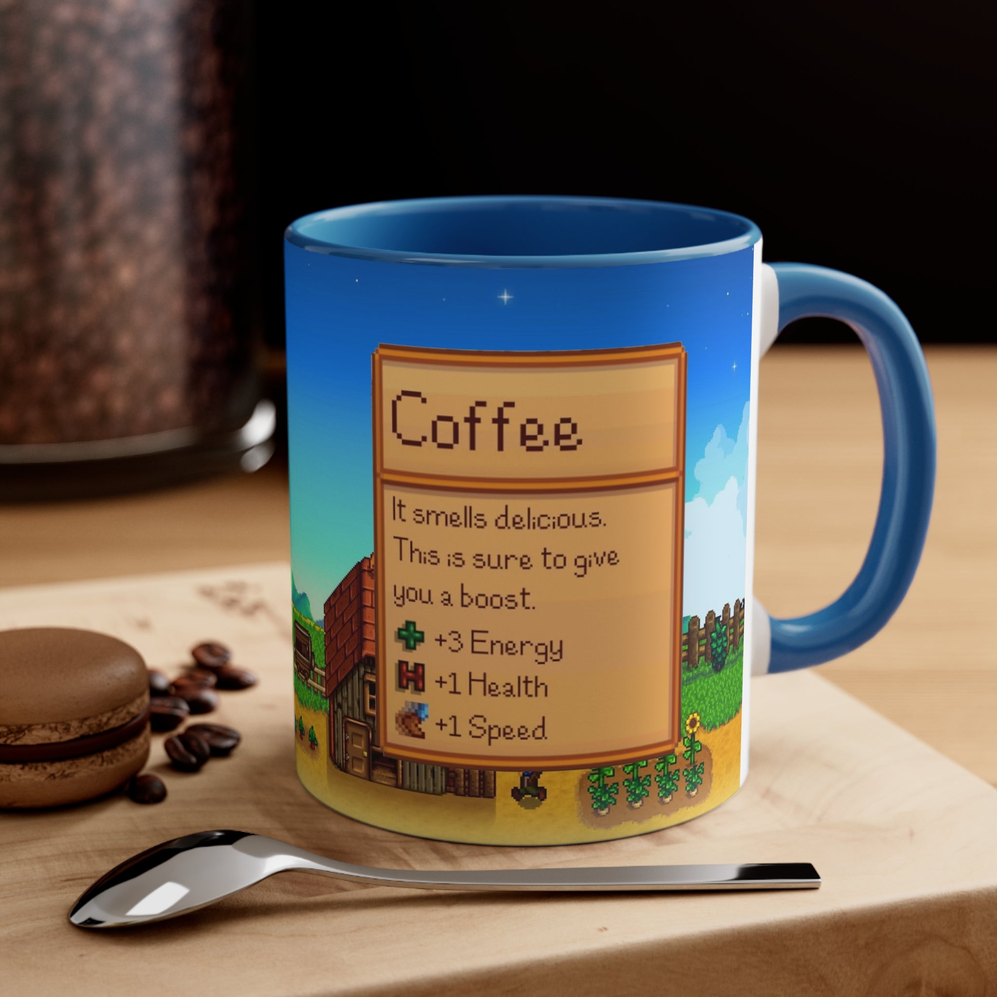 Stardew Valley Accent Coffee Mug, Stardew Valley Gift, Valley Coffee Mug, Stardew Valley Game, Stardew Valley Cup, Stardew Mug, Video Game Mug, Gamer Mug