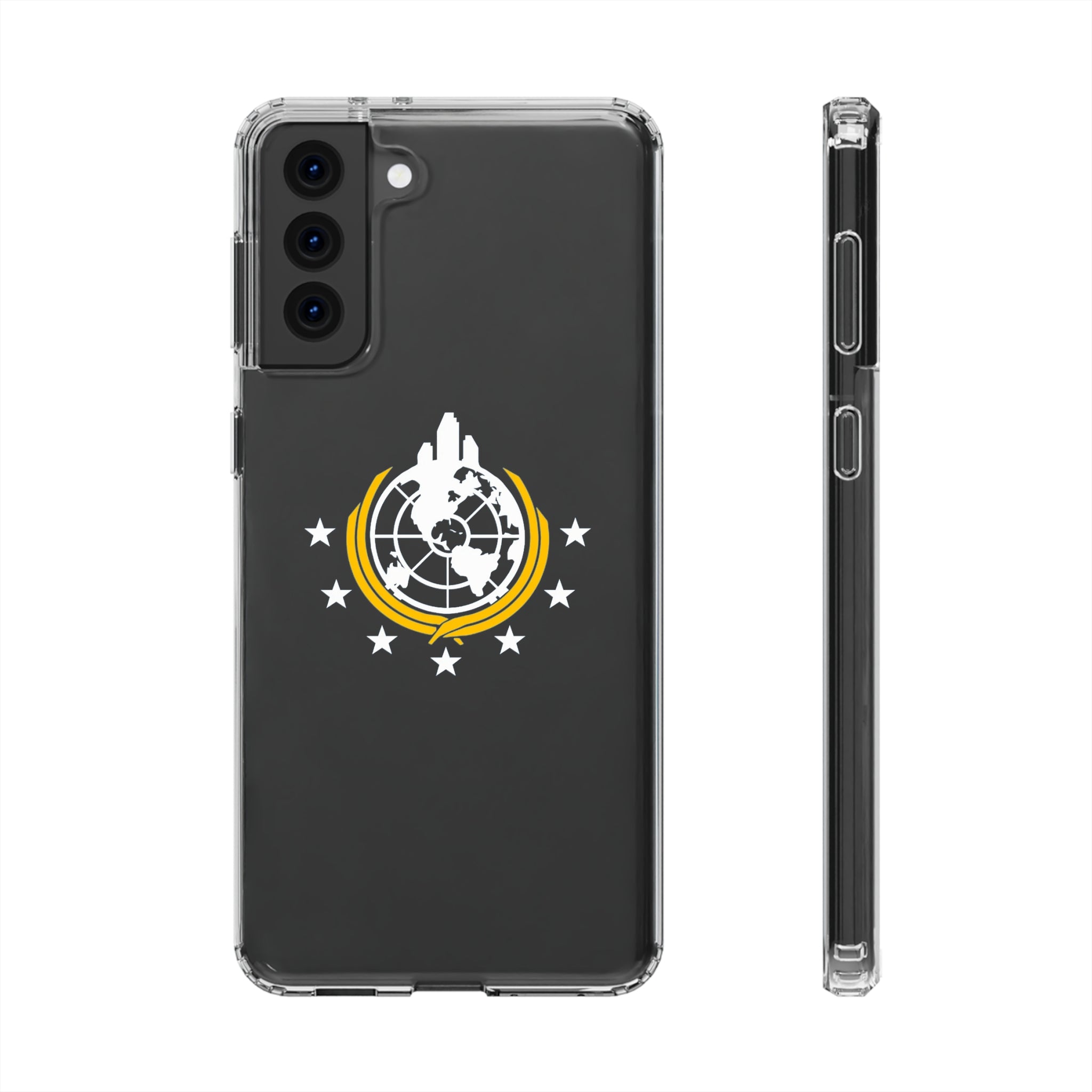 Helldivers 2 Superearth Phone Clear Cases Helldiver Funny Cute Cool Gift For Gamer Game Him Her Logo Birthday Gifts Mobile Case