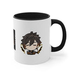 Load image into Gallery viewer, Zhong Li Genshin Impact Accent Coffee Mug, 11oz Cups Mugs Cup Gift For Gamer Gifts Game Anime Fanart Fan Birthday Valentine&#39;s Christmas
