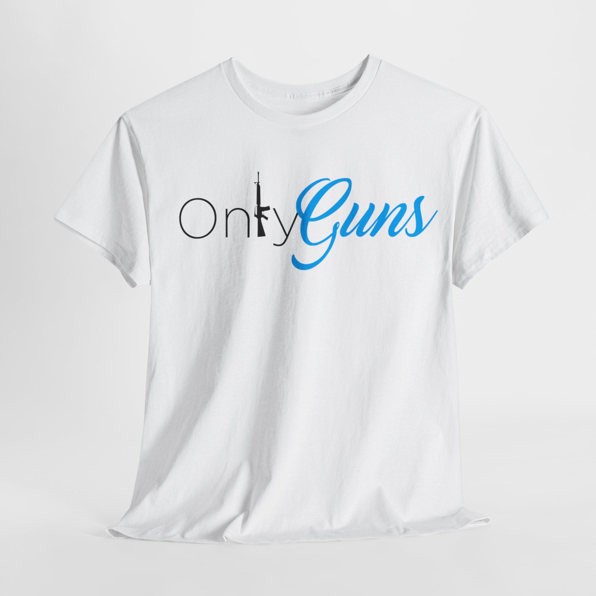 Onlyguns V2 Onlyfans Inspired Funny Unisex Heavy Cotton Tee