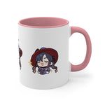 Load image into Gallery viewer, Mona Genshin Impact Accent Coffee Mug, 11oz Cups Mugs Cup Gift For Gamer Gifts Game Anime Fanart Fan Birthday Valentine&#39;s Christmas
