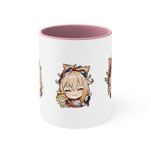 Yoimiya Genshin Impact Accent Coffee Mug, 11oz Cups Mugs Cup Gift For Gamer Gifts Game Anime Fanart Fan Birthday Valentine's Christmas