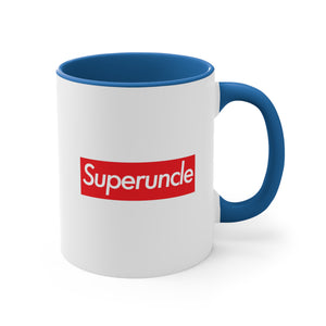 Superuncle Accent Coffee Mug, 11oz super Inspired Funny Uncle Uncles Appreciation Gift For Relative Thank You Thankful Birthday Christmas