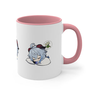 Ganyu Genshin Impact Accent Coffee Mug, 11oz Cups Mugs Cup Gift For Gamer Gifts Game Anime Fanart Fan Birthday Valentine's Christmas