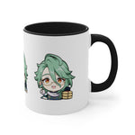Load image into Gallery viewer, Baizhu Genshin Impact Accent Coffee Mug, 11oz Cups Mugs Cup Gift For Gamer Gifts Game Anime Fanart Fan Birthday Valentine&#39;s Christmas
