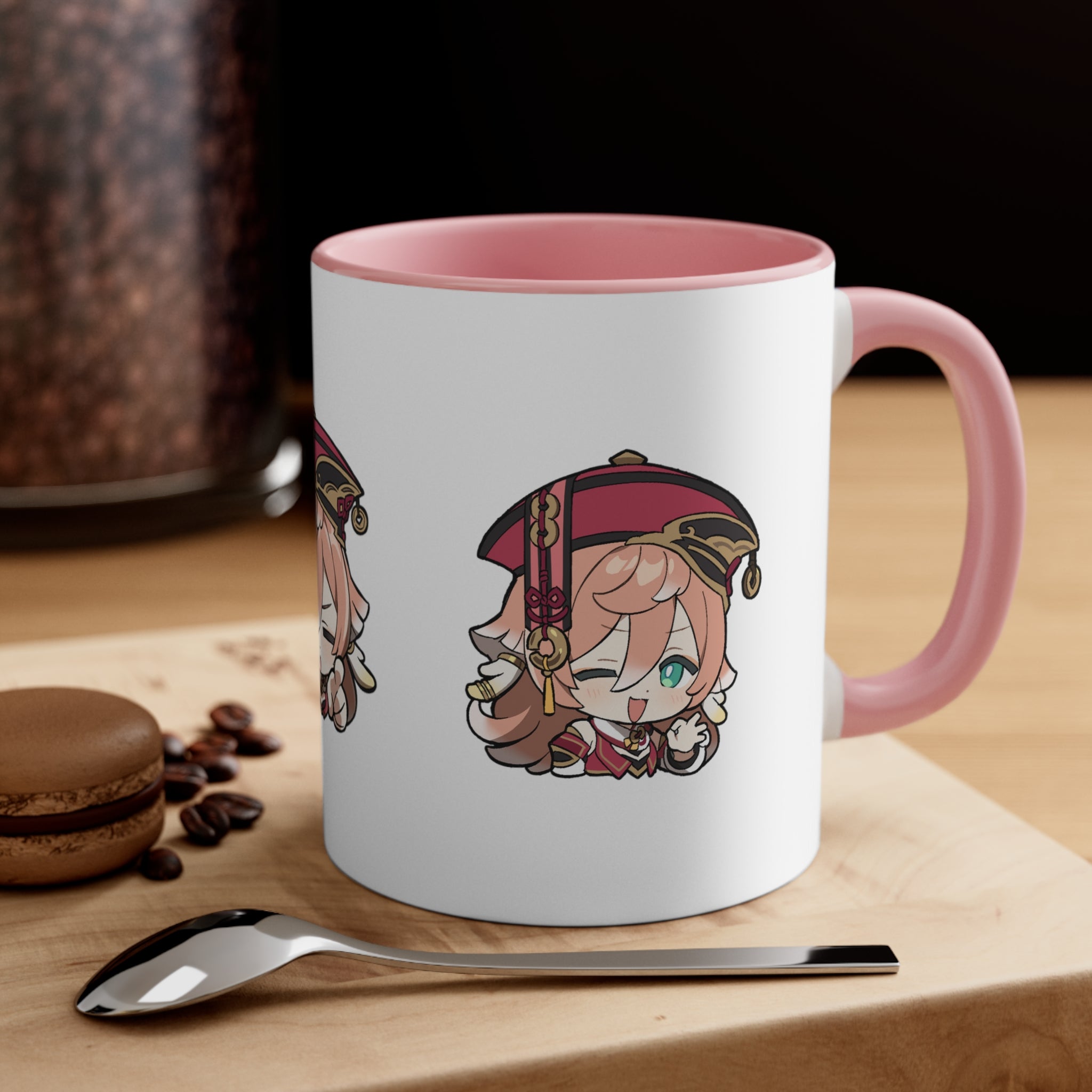 Yanfei Genshin Impact Accent Coffee Mug, 11oz Cups Mugs Cup Gift For Gamer Gifts Game Anime Fanart Fan Birthday Valentine's Christmas