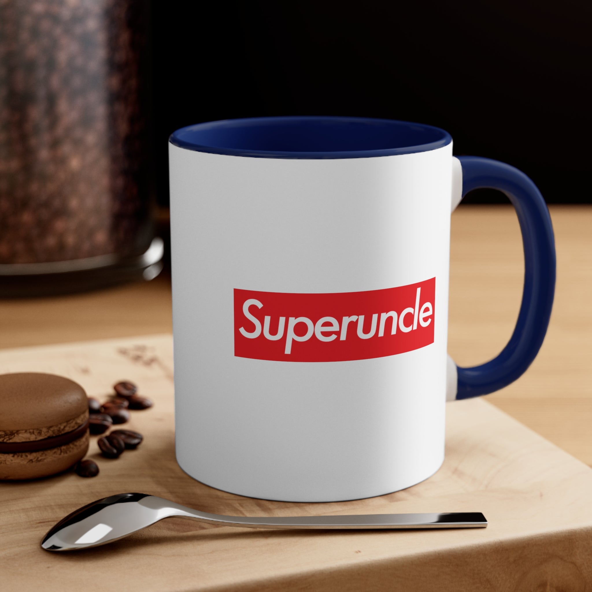 Superuncle Accent Coffee Mug, 11oz super Inspired Funny Uncle Uncles Appreciation Gift For Relative Thank You Thankful Birthday Christmas