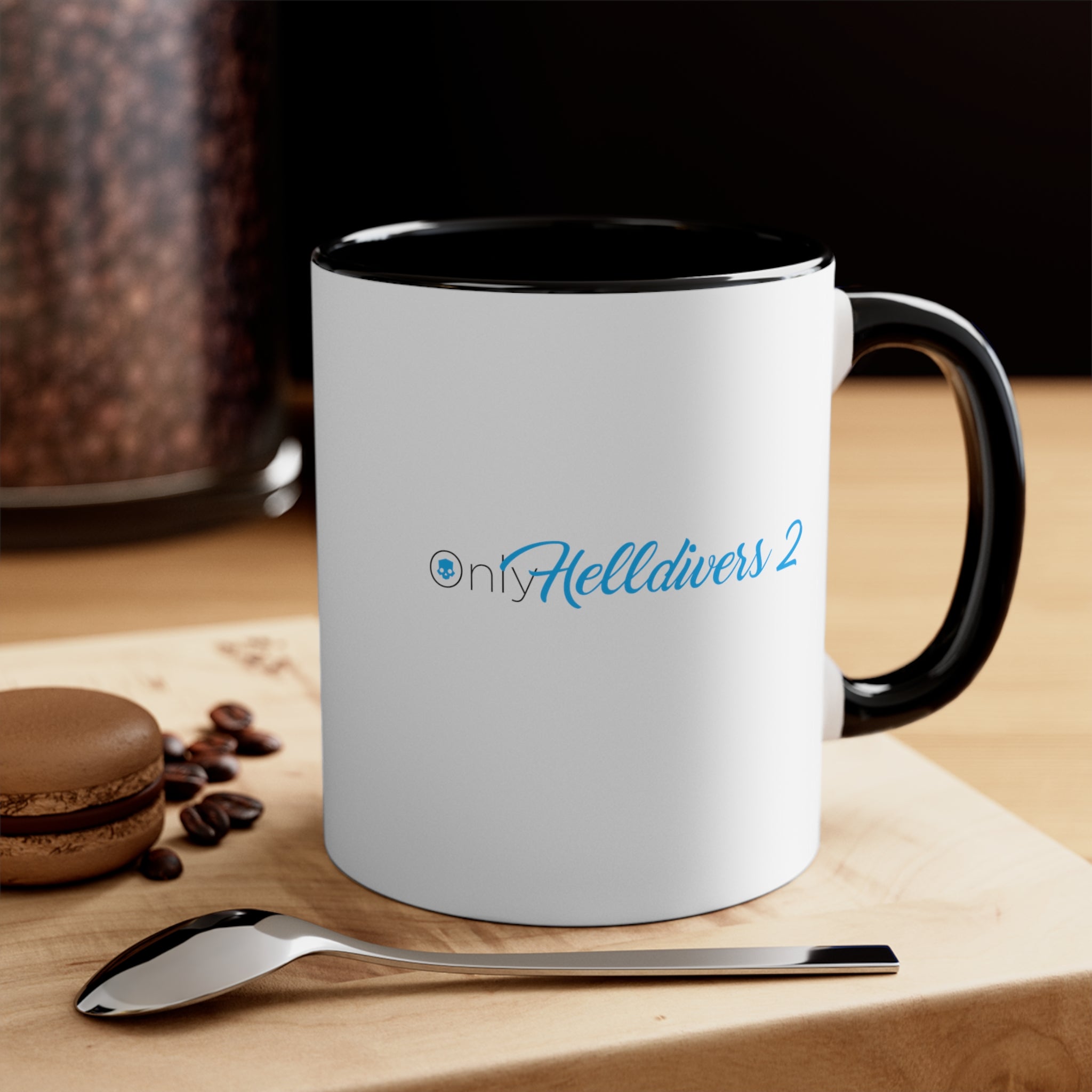 OnlyHelldivers 2 Accent Coffee Mug, 11oz Helldivers 2 Cups Cup Mugs Onlyfans Inspired Funny Humor Humour Joke Pun Comedy Game Gift Gifts For Gamer Birthday Christmas Valentine's