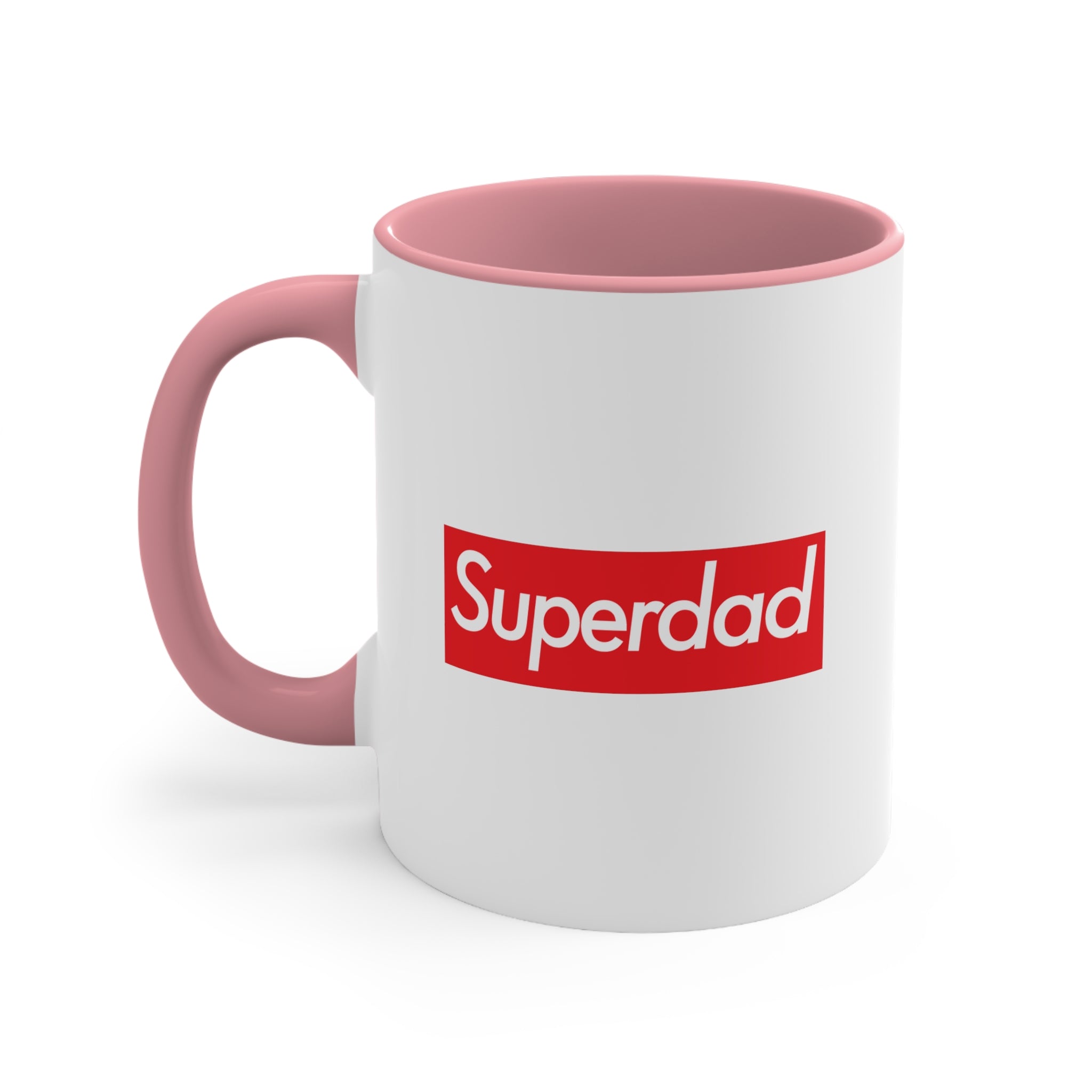 Superdad Accent Coffee Mug, 11oz super Inspired Funny Dad Father Appreciation Gift For Dads Fathers Day Thank You Thankful Love Birthday Christmas