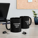 Load image into Gallery viewer, Dayz I&#39;d Rather Be Playing Black Mug (11oz, 15oz) cups mugs cup Gamer Gift For Him Her Game Cup Cups Mugs Birthday Christmas Valentine&#39;s Anniversary Gifts
