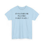 Load image into Gallery viewer, Guild Wars 2 I&#39;d Rather Be Playing Unisex Heavy Cotton Tee Shirt Tshirt T-shirt Gamer Gift For Him Her Game Cup Cups Mugs Birthday Christmas Valentine&#39;s Anniversary Gifts
