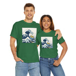 Load image into Gallery viewer, The Great Duck Off Kanagawa Wave T-shirt Unisex Heavy Cotton Tee Gift For Him Gift For Her Cute Japanese Couple Shirt Tshirt
