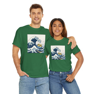 The Great Duck Off Kanagawa Wave T-shirt Unisex Heavy Cotton Tee Gift For Him Gift For Her Cute Japanese Couple Shirt Tshirt