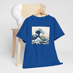 Load image into Gallery viewer, The Great Duck Off Kanagawa Wave T-shirt Unisex Heavy Cotton Tee Gift For Him Gift For Her Cute Japanese Couple Shirt Tshirt
